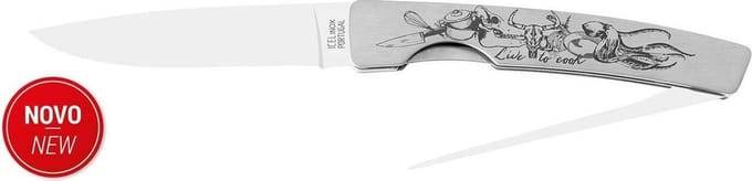 ICEL - Zakmes met spiesje voor koks - 12 cm - RVS - met clip