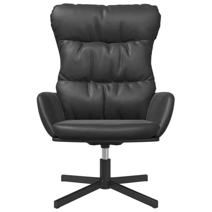 vidaXL - Relaxstoel - kunstleer - zwart