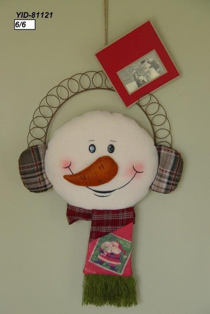 Kaartenhouder sneeuwpop 45 cm | YID-81121 | La Galleria