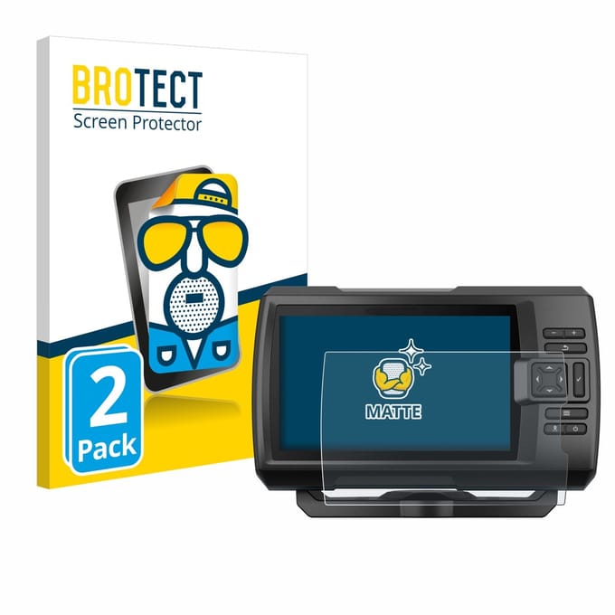 BROTECT - Screenprotector voor Garmin Striker Vivid 7cv - Folie Beschermfolie matte 2 Stuks