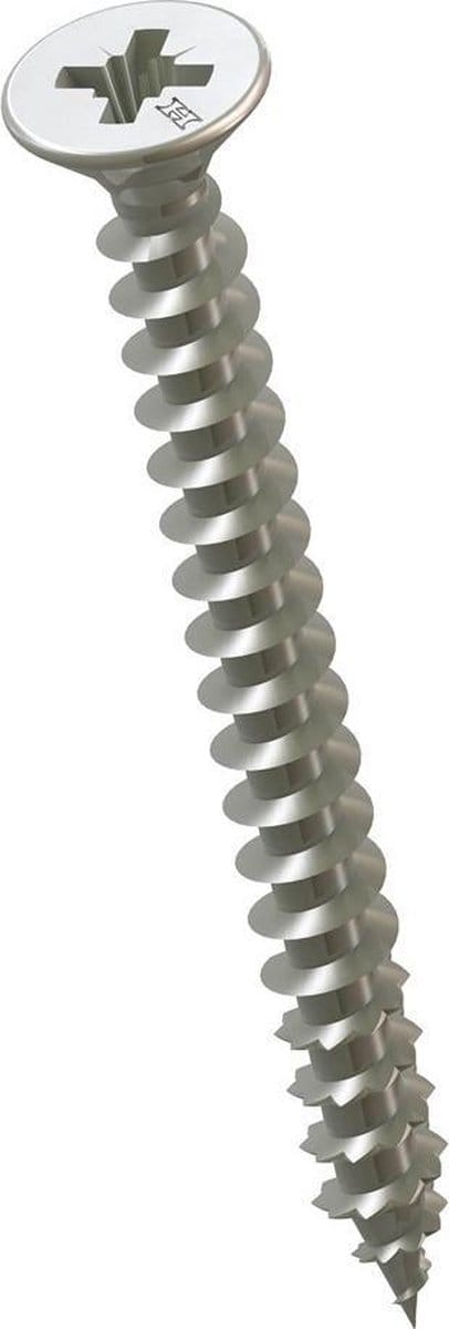 Spaanplaatschroef Pk Pozidrive RVS A2 3.5x30mm - 200 stuks