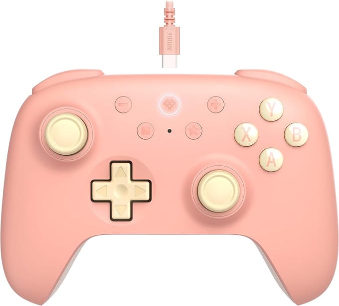8BitDo Ultimate 2C Wired Pad - Peach - Wired Controller - Android