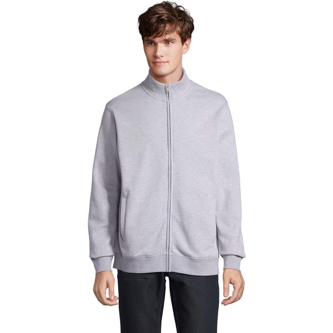 SOLS Cooper Full Zip jas voor volwassenen (Grijze Melange)