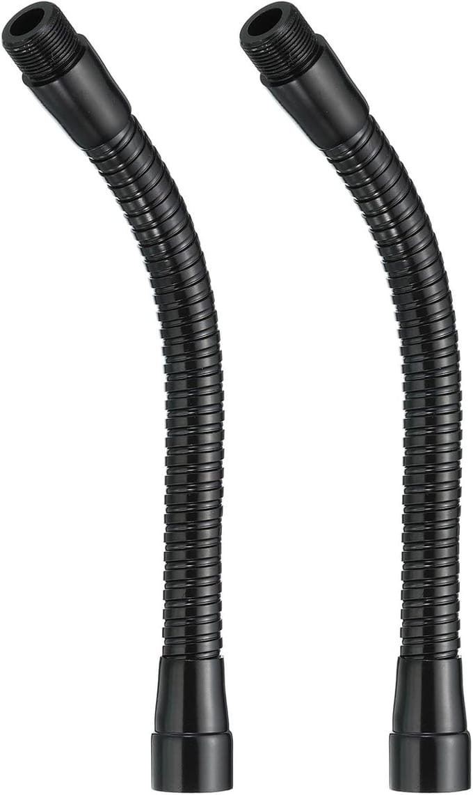 Microfoon Zwanenhals - Flexibele Arm - Apparatuur Positioneren - Stevig Staal - 20 cm - Zwart