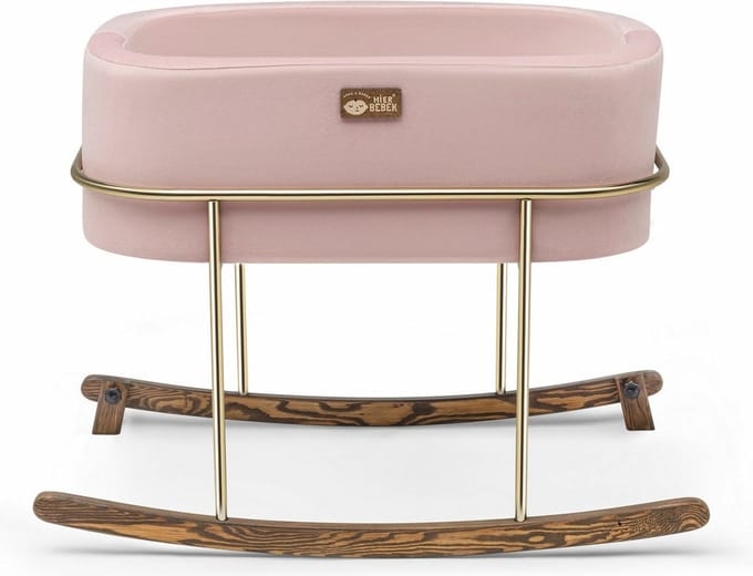 Asir Wieg - Roze Goud - 90 x 70 x 58 cm