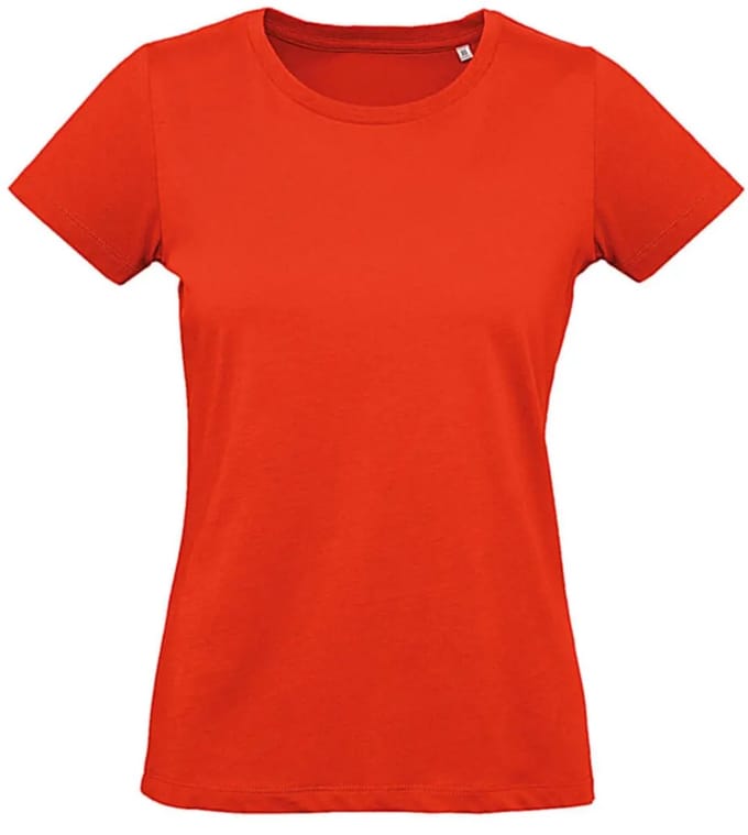 T-shirt dames B&C Organic Inspire Plus