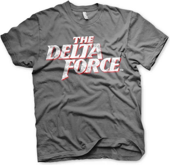 The Delta Force Heren Tshirt -S- Washed Logo Grijs