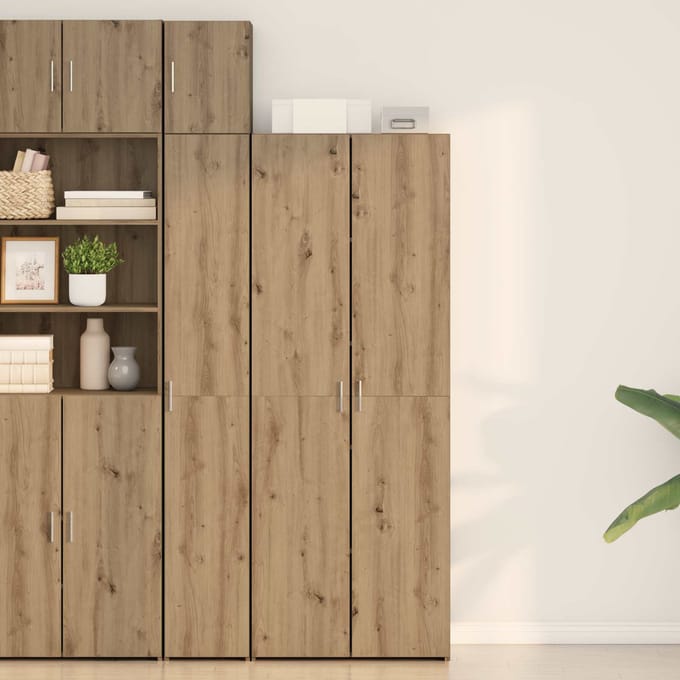 vidaXL - Highboard - Artisan - Eiken - 70 - x - 42,5 - x - 185 - cm