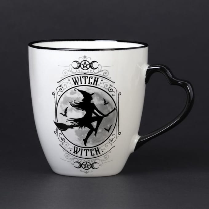 Alchemy - Witch Heart Handle Mok/beker - Wit