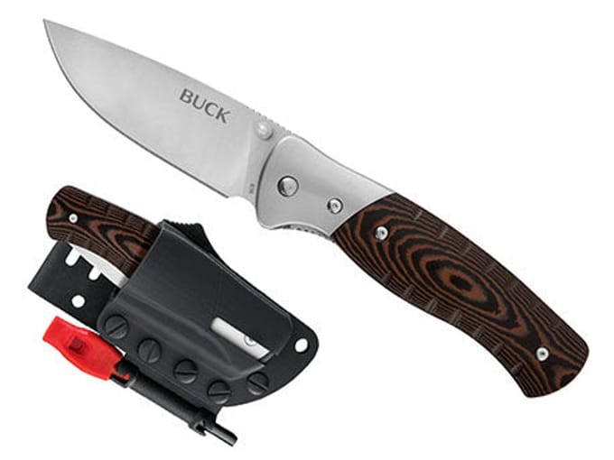 Buck Zakmes Large Folding Selkirk Micarta Clampack