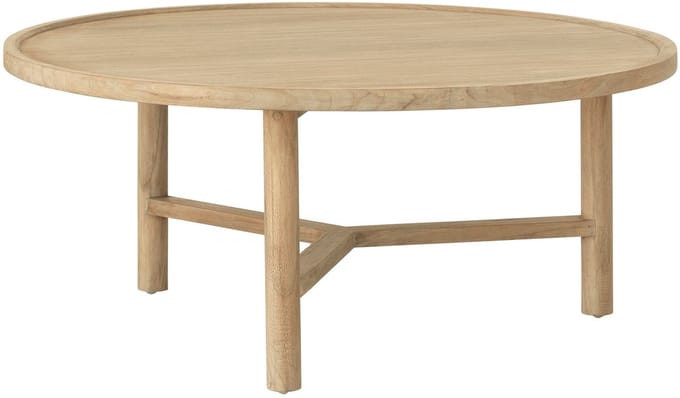 DTP Home Coffee table Forte round large,35xØ80 cm, teakwood natural