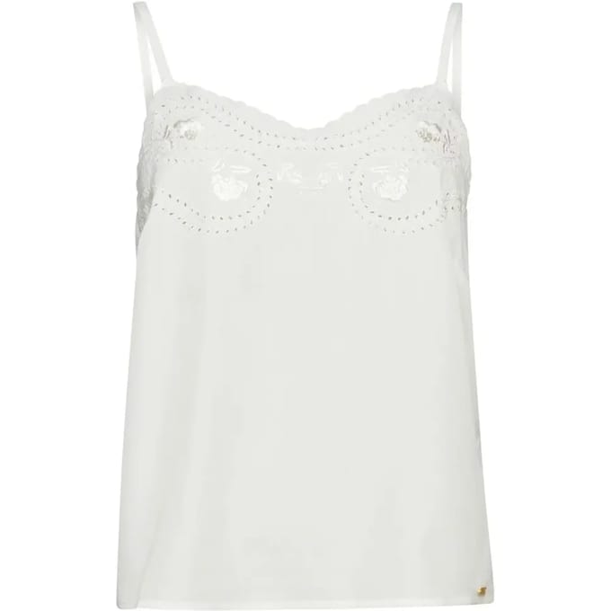 Superdry Studios Upspec Cami Mouwloze Blouse Wit L Vrouw