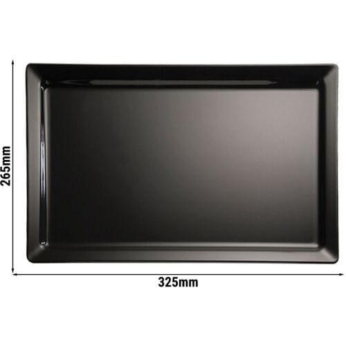 GGM Gastro (6 Stück) GN-Tablett 1/2 - PURE - Melamin - Höhe: 30mm - Weiß