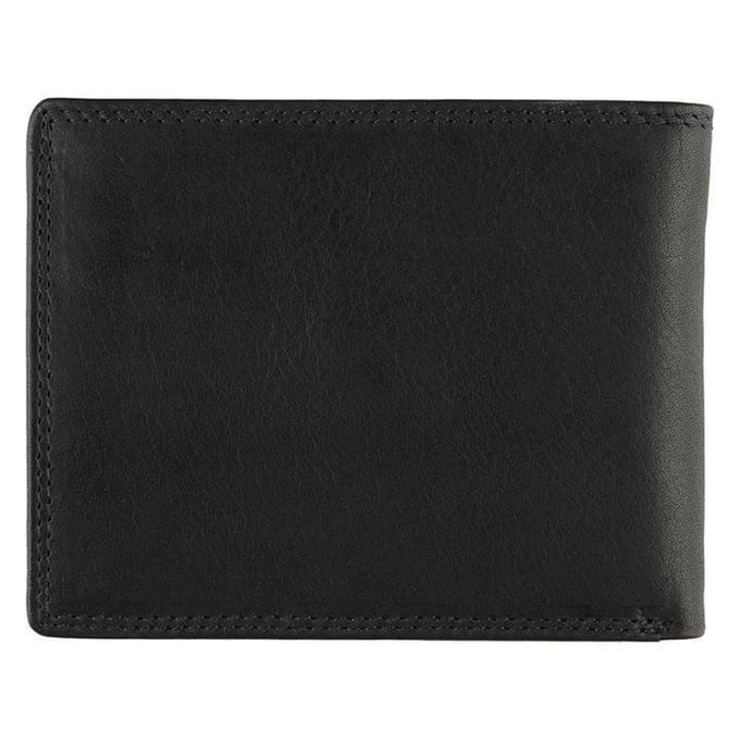 DSTRCT Wax Lane Leren Billfold RFID - Zwart