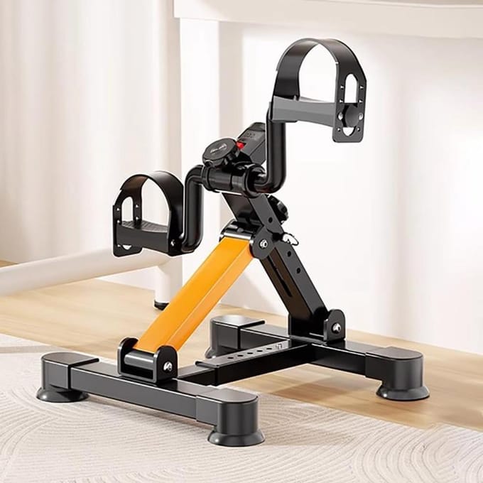 Mini Hometrainer - Onderbureau Scooter - Armen Benen Trainen - Opvouwbaar Ontwerp - Compact Formaat - Oranje