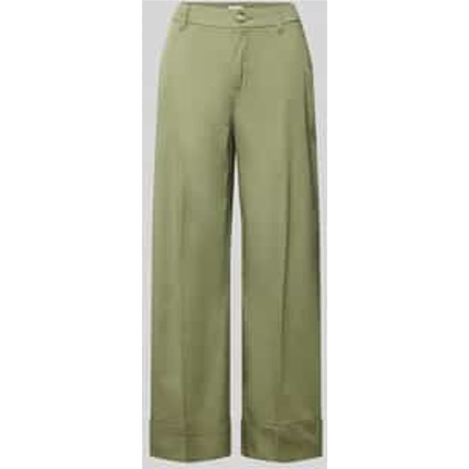 Wide leg culotte van katoenmix