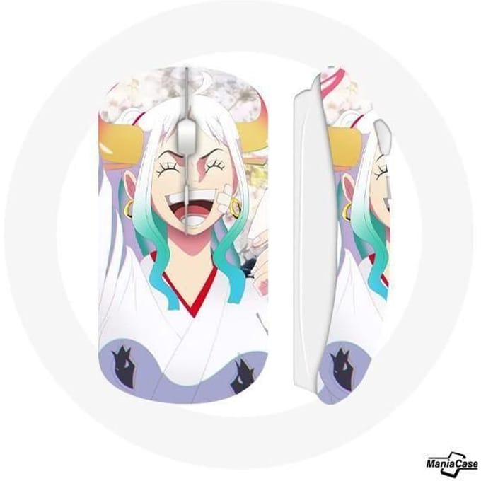 Souris sans fil - MANIACASE - Yamato One Piece Manga - Clé USB wifi incluse - Compatible Mac et PC - Blanc
