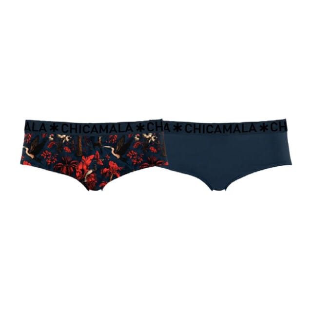 Muchachomalo Girls 2-pack hipster print+ solid