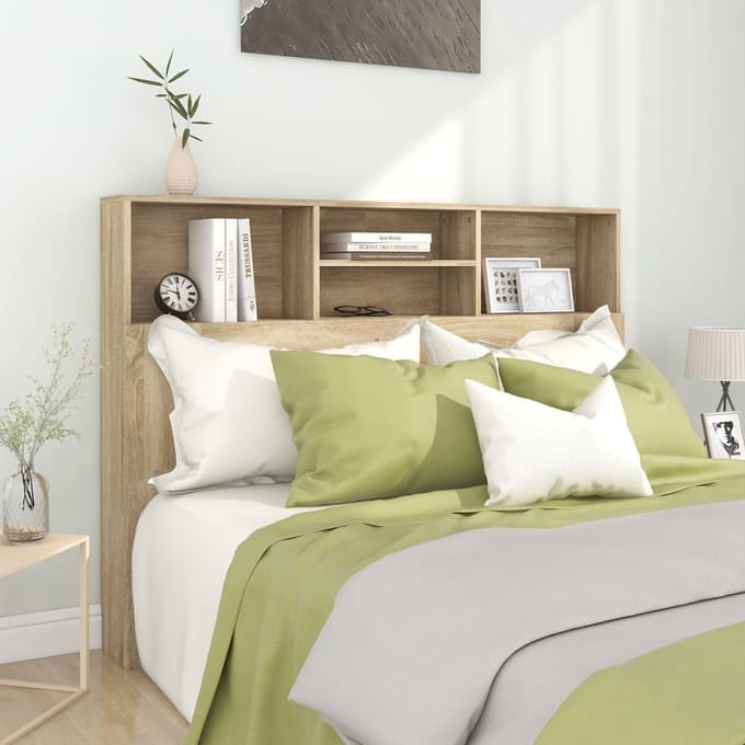 vidaXL - Hoofdbordkast - Sonoma - eiken - 140x19x103,5 - cm