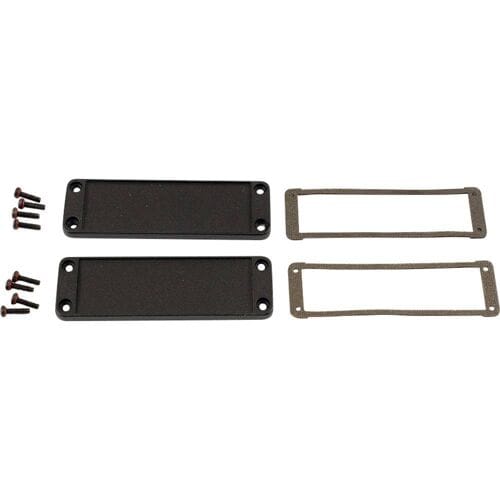 Hammond Electronics End plate Aluminium Zwart (l x b x h) 6 x 107 x 35 mm 2 stuk(s)