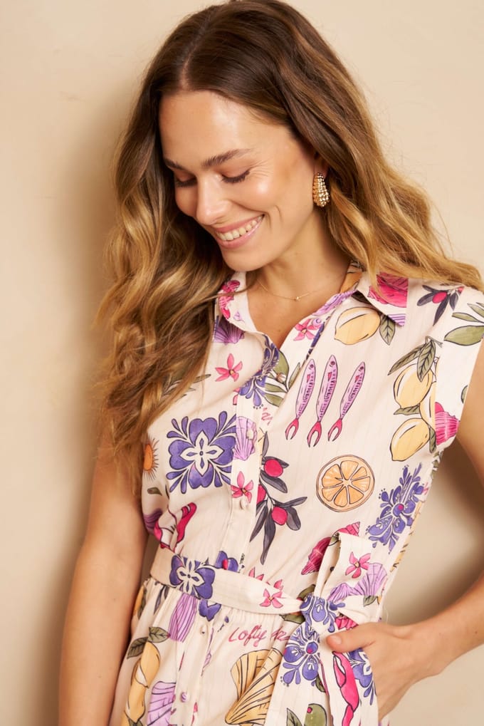 Playsuit Daphne | Multi Element Print