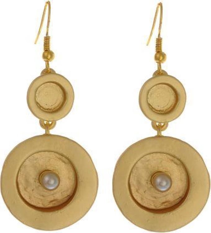 Behave - Oorhangers met pareltje - retro chic vrouwelijk accessoire