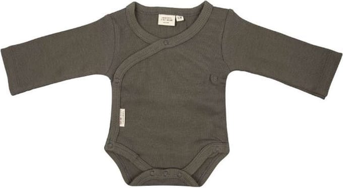 Little Indians Baby Overslagromper Lange mouw Dusty olive