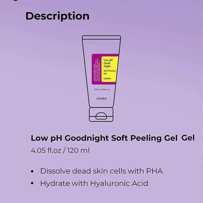 COSRX Low pH Good Night Soft Peeling Gel Zachte Exfoliërende Gladmakende 120ml
