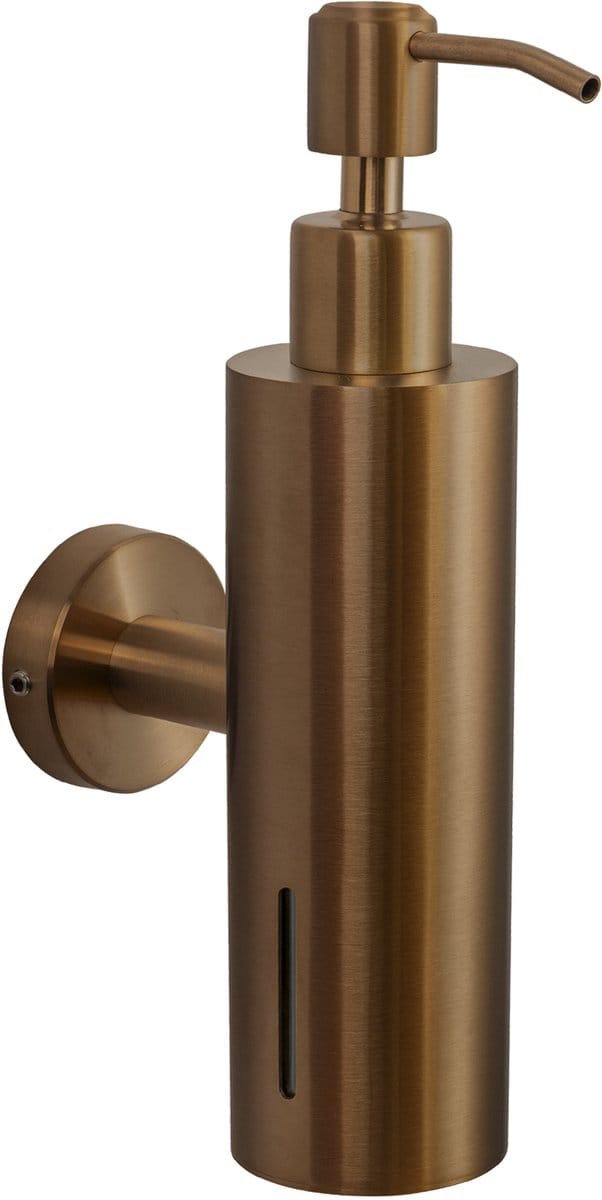 VDN Stainless Zeeppompje - Zeepdispenser wandmontage - Koper - Hangend - RVS
