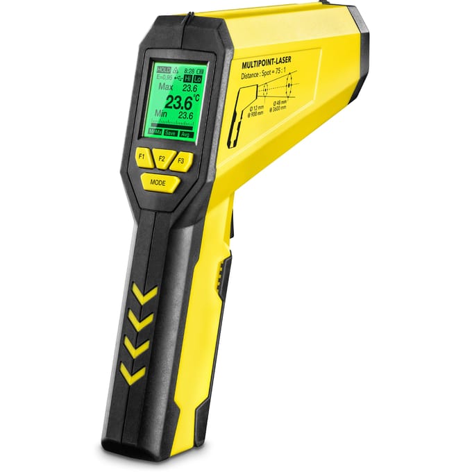 Infrarood-thermometer / Pyrometer TP10 Meerpuntlaser