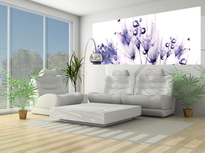 Floral Pattern Photo Wallcovering