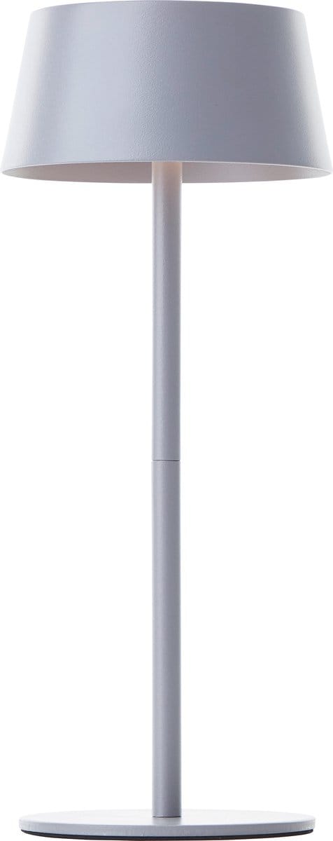 Brilliant Picco - oplaadbare Solar Tafellamp - Buiten - LED 4W 3000K - 3 Stepdim - IP44 - Grijs