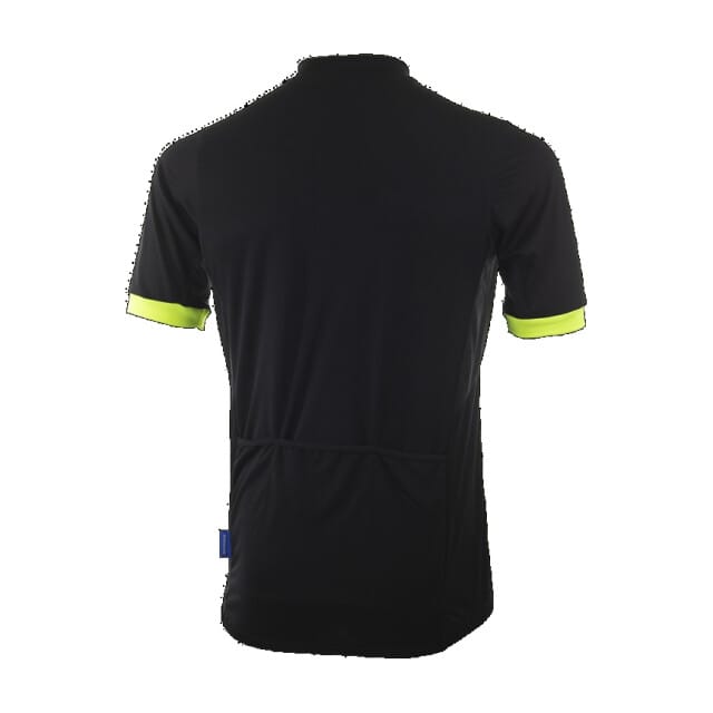 Rogelli Kids Core Kind Fietsshirt - Korte Mouw - Lange Rits - Zwart/Fluor