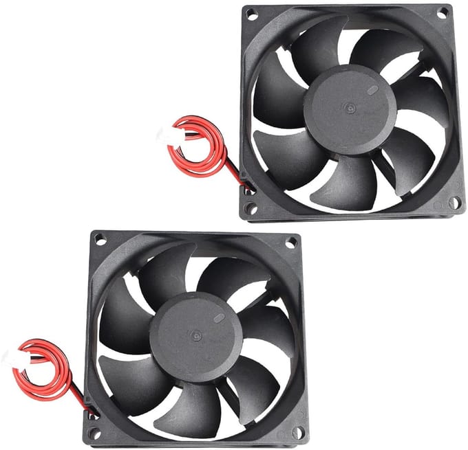 Mini Brushless Stille 3D Printer Ventilator 80 x 80 x 25mm, DC 5V, Geschikt voor 3D Printer, PC, CPU Koeler en Computerbehuizing, Ideaal voor DIY Projecten