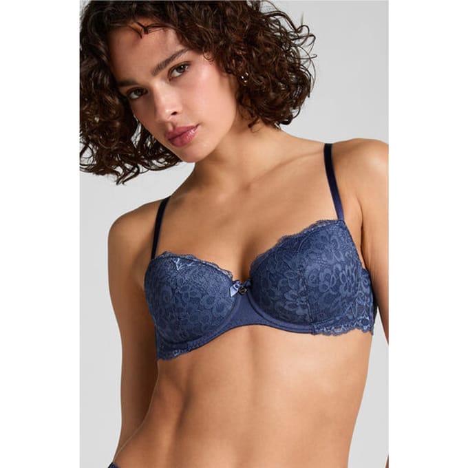 Hunkemöller Voorgevormde beugel bh Marine Blauw
