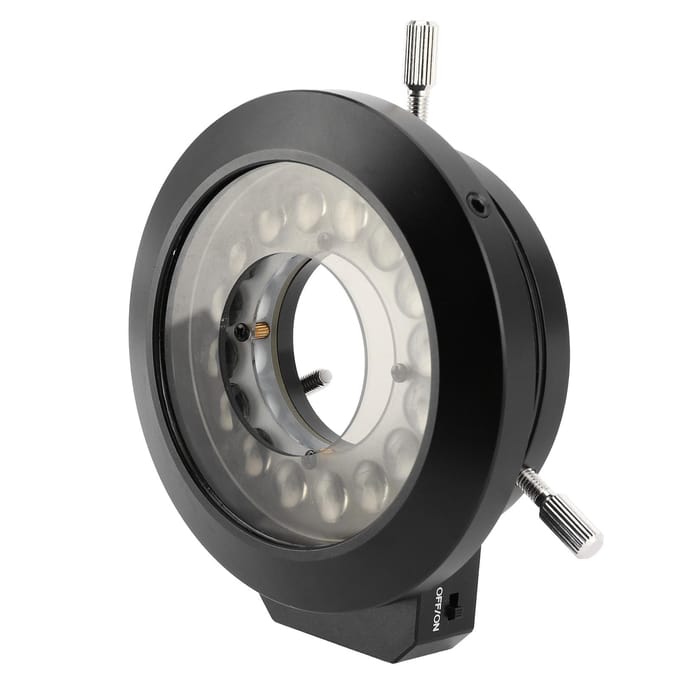 KP P100A Microscoop 16LED Ringlichtbron met Polarizer 62mm Helderheidsregeling