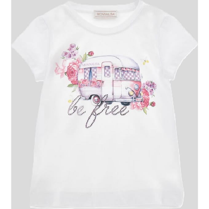 T-shirt camper meisje wit