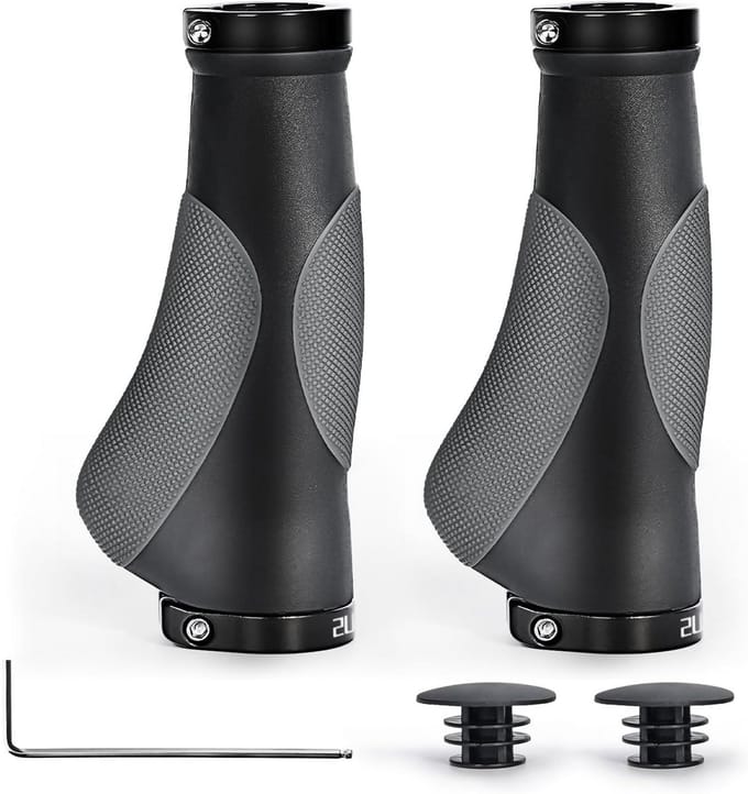 Fiets Handvatten - Ergonomische Grepen - Comfortabel Fietsen - Dubbel Lock-on Design - 22 mm Diameter - Zwart