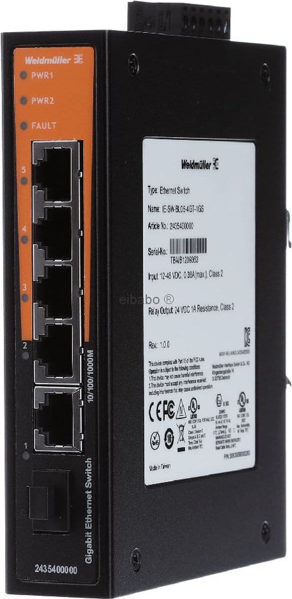 Weidmüller IE-SW-BL05-4GT-1GS