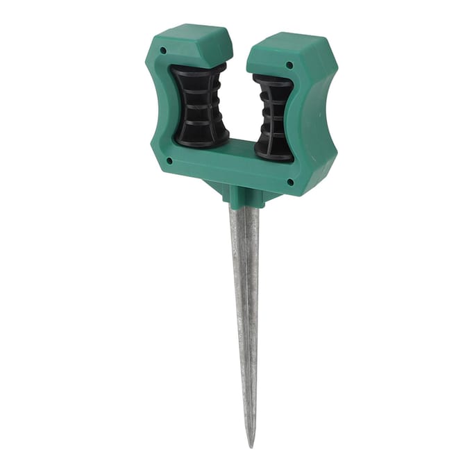Piquet Rouleau Support Guide Flexible pour Pelouse Robuste Multifonctionnel Piquet Support pour Jardin Cour black