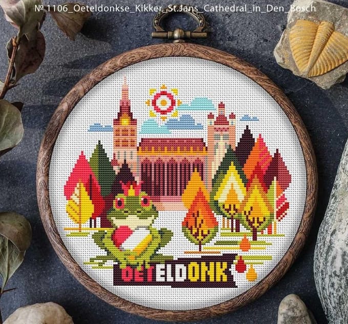 borduurpakket MANDALA Steden - OETELDONK (den Bosch)