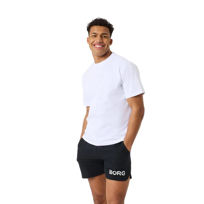 Björn Borg heren O-hals shirt classic logo wit