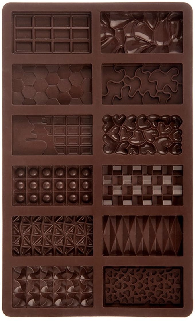 Chocoladevorm Silicone 27,5x17 cm - Chocoladereep - Chocolade mal