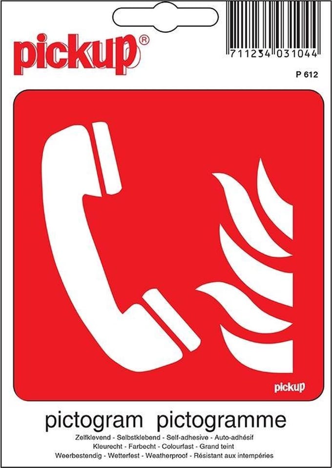 Pickup Pictogram 10x10 cm - Alarmtelefoon