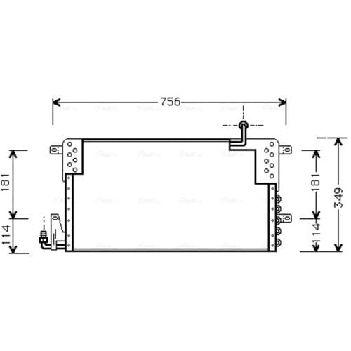Condensator, airconditioning AVA COOLING VN5161 AVA