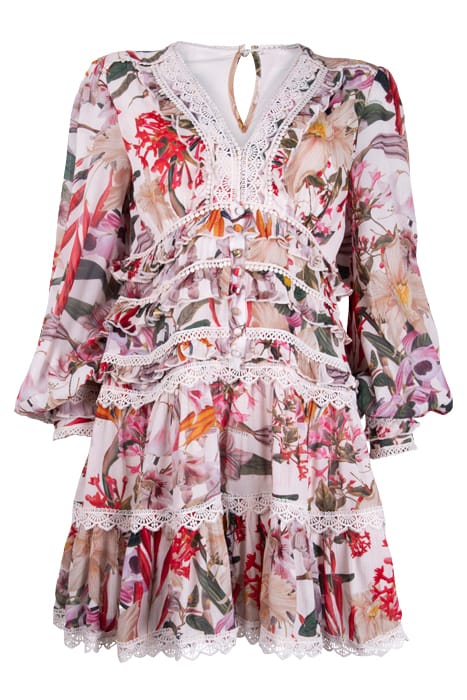 AllSaints Zora Leondra Dress Pearl Multi Größe: 40 | Minikleider Outlet | Damen | Weiß