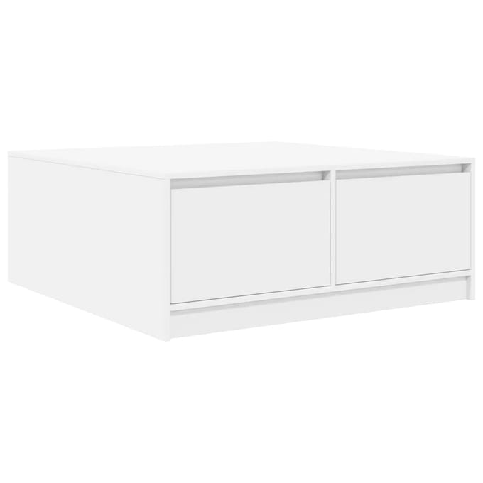 vidaXL - Salontafel - met - lades - 100x100x40 - cm - wit