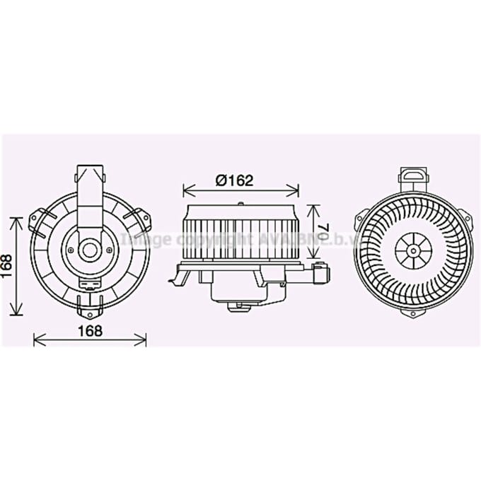 Interieurventilator AVA COOLING TO8743