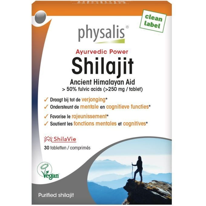 Physalis Shilajit 30 Gecomprimeerde tabletten