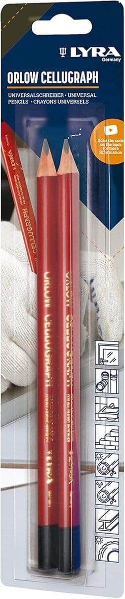 Universele Cellugraph Pen voor Gladde Oppervlakken - 2 Stuks 24 cm